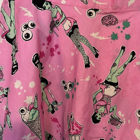 HellBunny Halloween Skirt - Picture 2 of 4